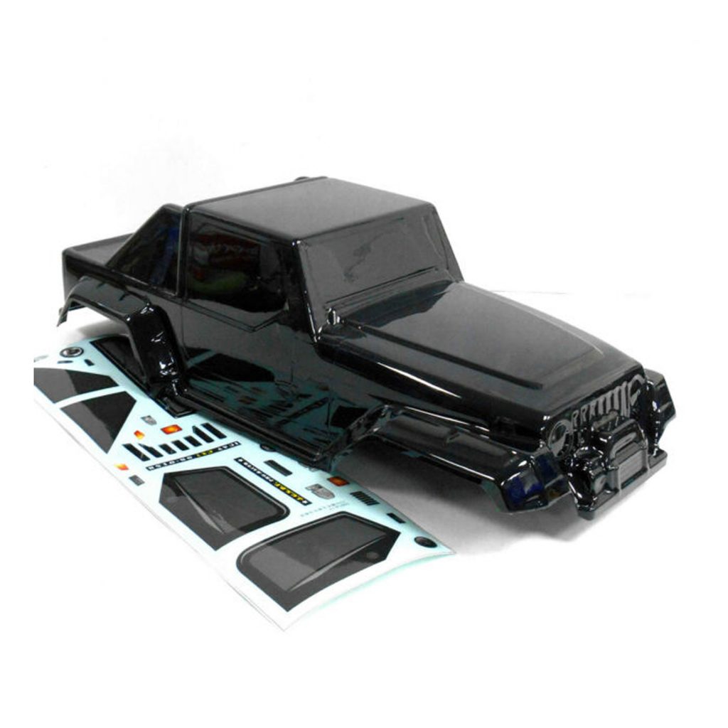 HSP 110 Scale Jeep Wrangler Body Shell for RC Crawler BLACK Road RC