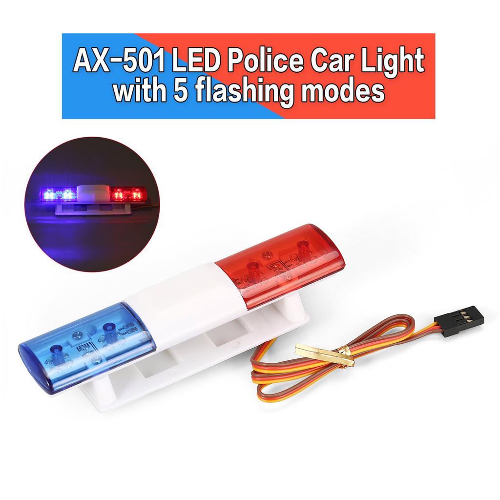 AX-501Multifunktions blinkende LED Polizei RC Auto Lichtleiste für 1/10 1/8 nt