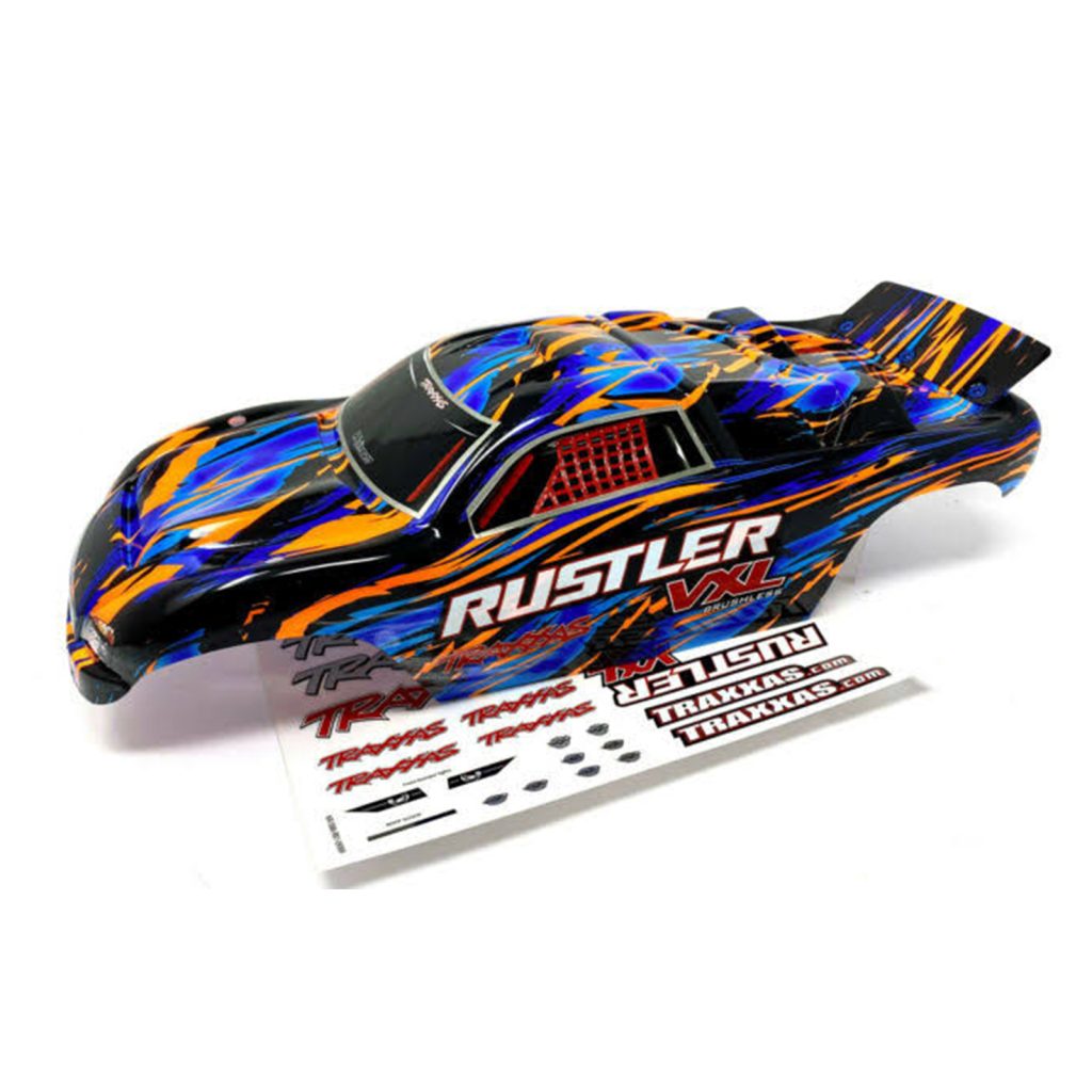 Traxxas Rustler VXL 2WD Body Shell Orange – Road RC Hobby – Huge ...