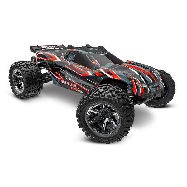 Traxxas Rustler 4X4 VXL Brushless RTR 1/10 4WD Stadium Truck (Red)