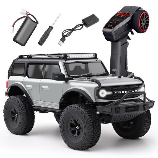 Wltoys 184023 1/18 4WD RC Rock Crawler with Two-Speed Gearbox RTR (Silver)