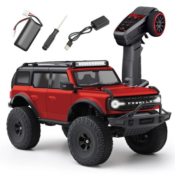 Wltoys 184023 1/18 4WD RC Rock Crawler with Two-Speed Gearbox RTR (Red)